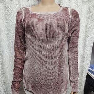 INC International Concepts Red Crew Neck Sweater